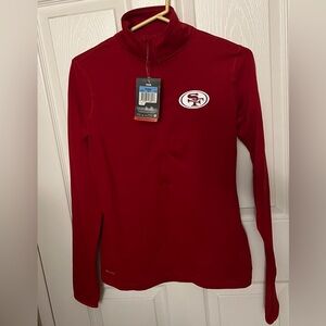 Women’s 49ers 3/4 zip sweatshirt